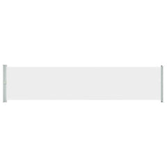 Patio Retractable Side Awning 55.1x236.2 Cream