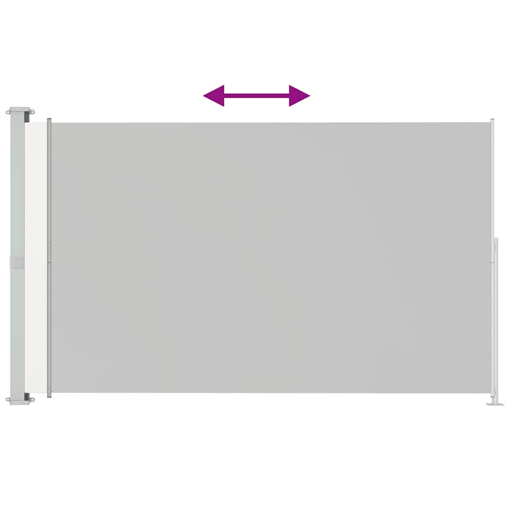 Patio Retractable Side Awning 86.6x118.1 Cream