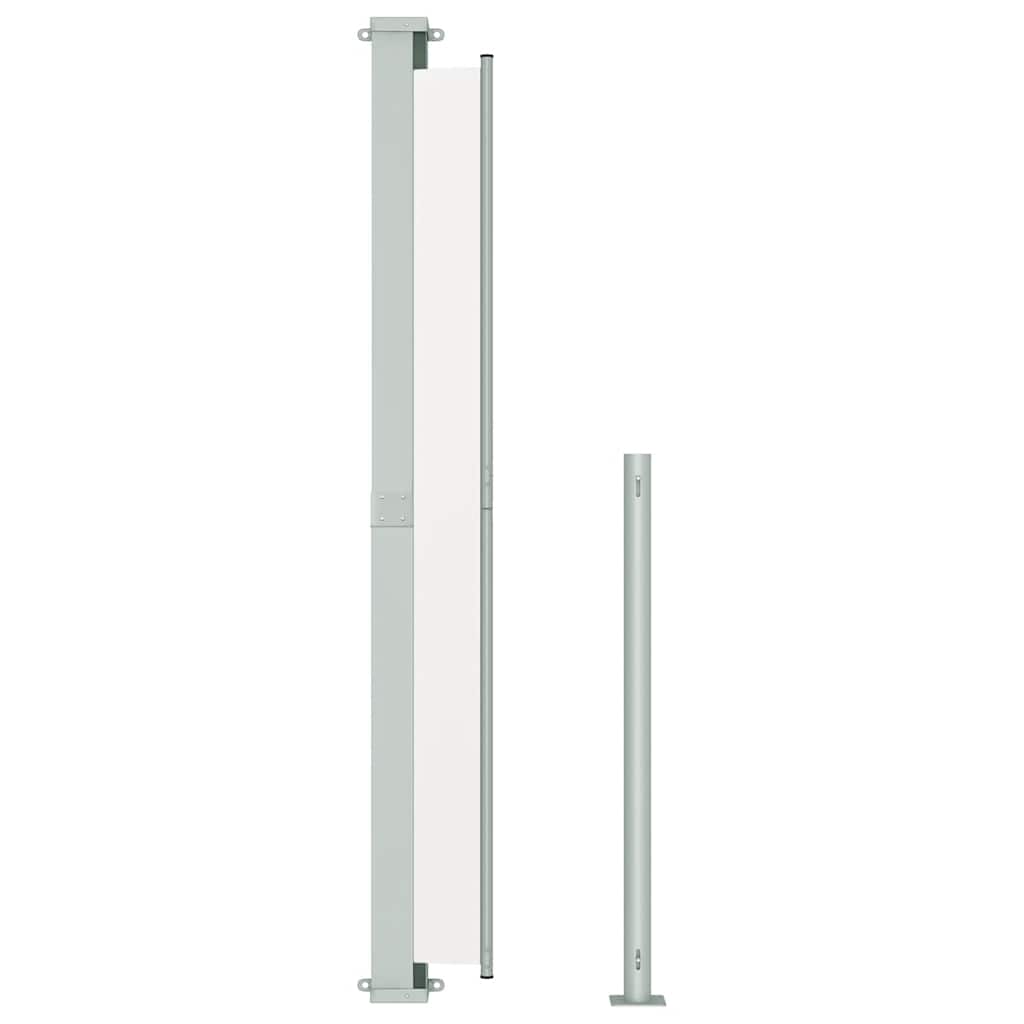 Patio Retractable Side Awning 86.6x118.1 Cream