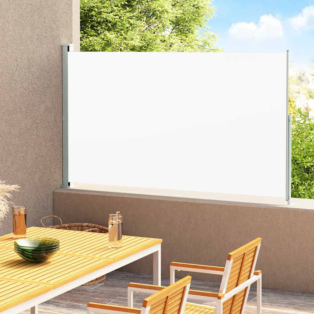 Patio Retractable Side Awning 86.6x118.1 Cream