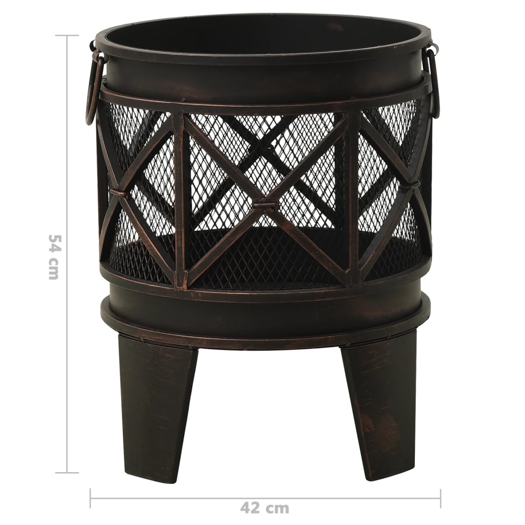 Rustic Fire Pit with Poker ??16.521.3 Steell