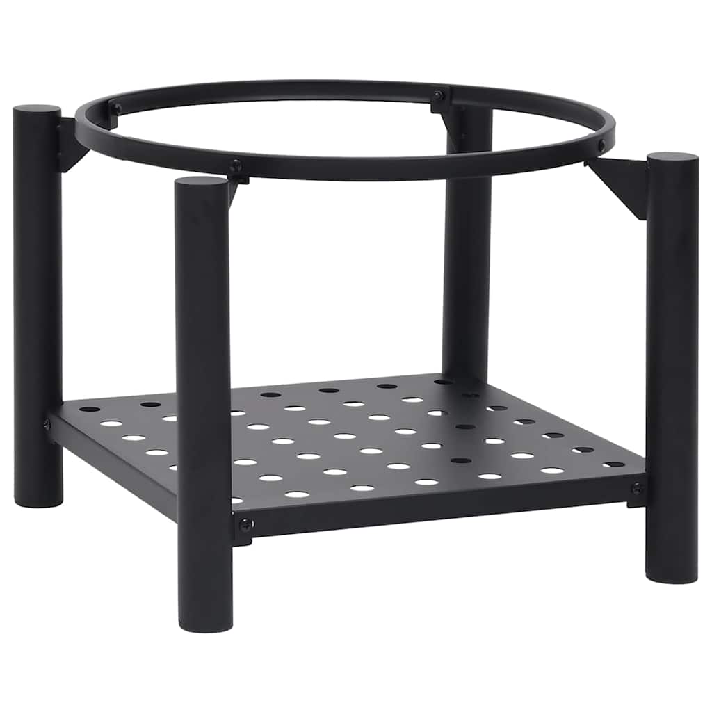 Fire Pit with Poker 21.3x21.3x21.7 Steel