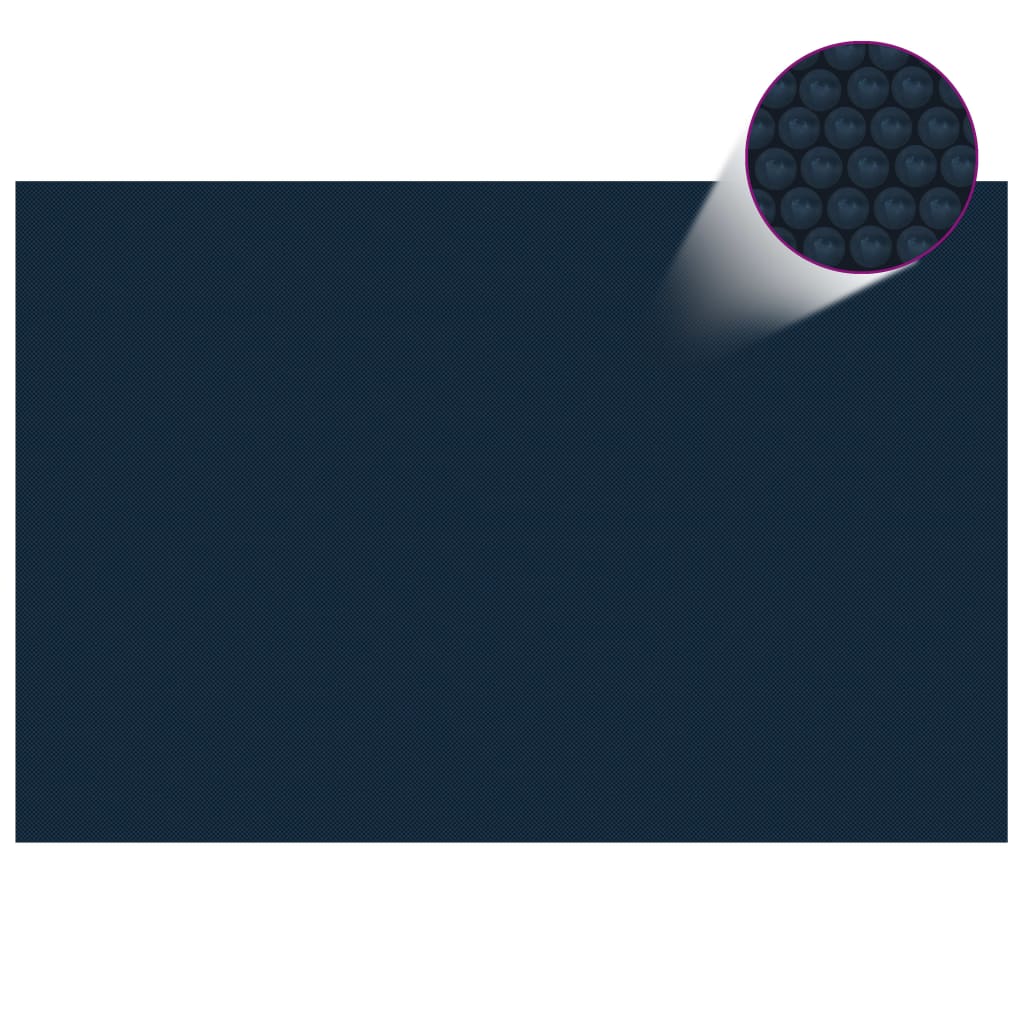 Floating PE Solar Pool Film 118.1x78.7 Black and Blue