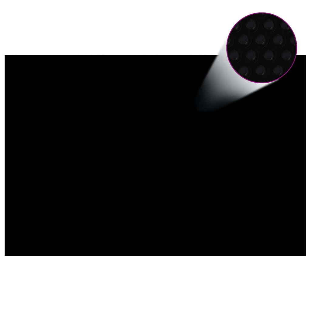 Floating PE Solar Pool Film 118.1x78.7 Black and Blue
