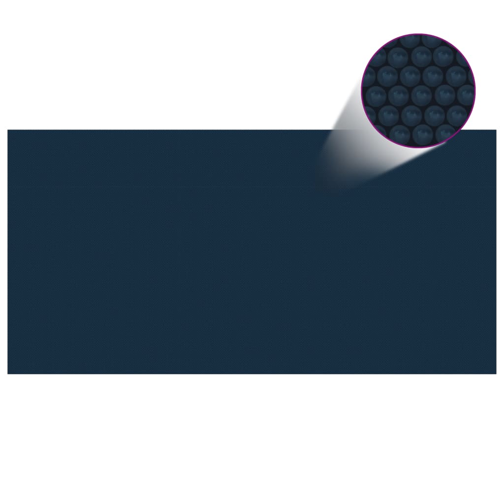 Floating PE Solar Pool Film 157.5x78.7 Black and Blue