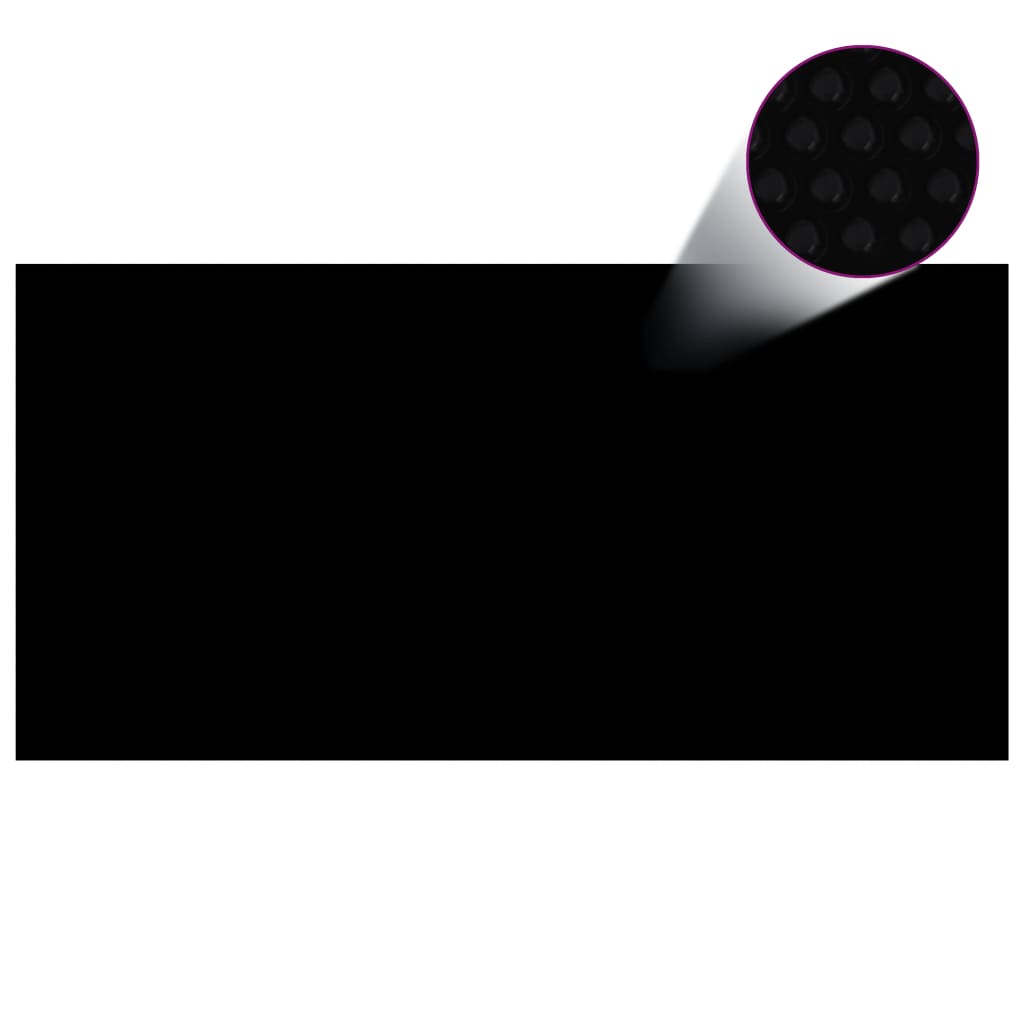 Floating PE Solar Pool Film 236.2x118.1 Black and Blue