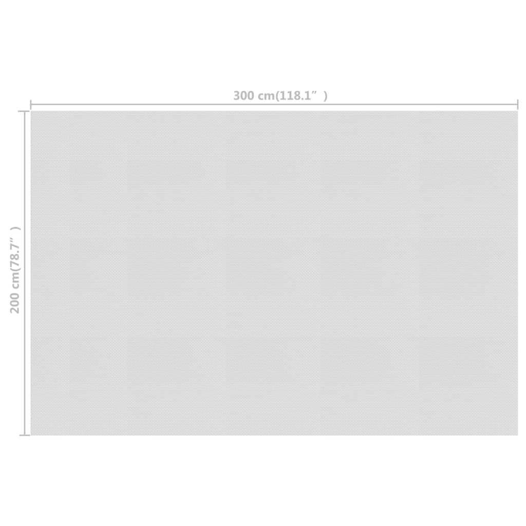 Floating PE Solar Pool Film 118.1x78.7 Gray