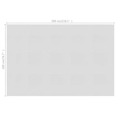 Floating PE Solar Pool Film 118.1x78.7 Gray