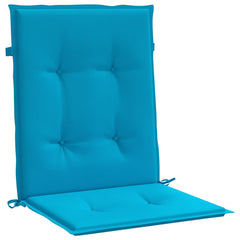 Patio Lowback Chair Cushions 6 pcs Blue 39.4x19.7x1.2 Oxford Fabric