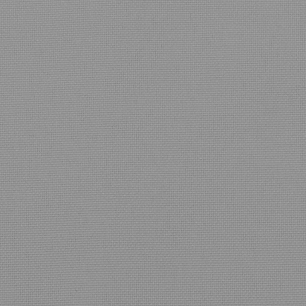 Gray Oxford fabric sun lounger cushion, 73.2x22.8x1.6 inches, with ties.