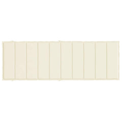 Cream Bostome sun lounger cushion in Oxford fabric, measuring 73.2x22.8x1.6 inches.