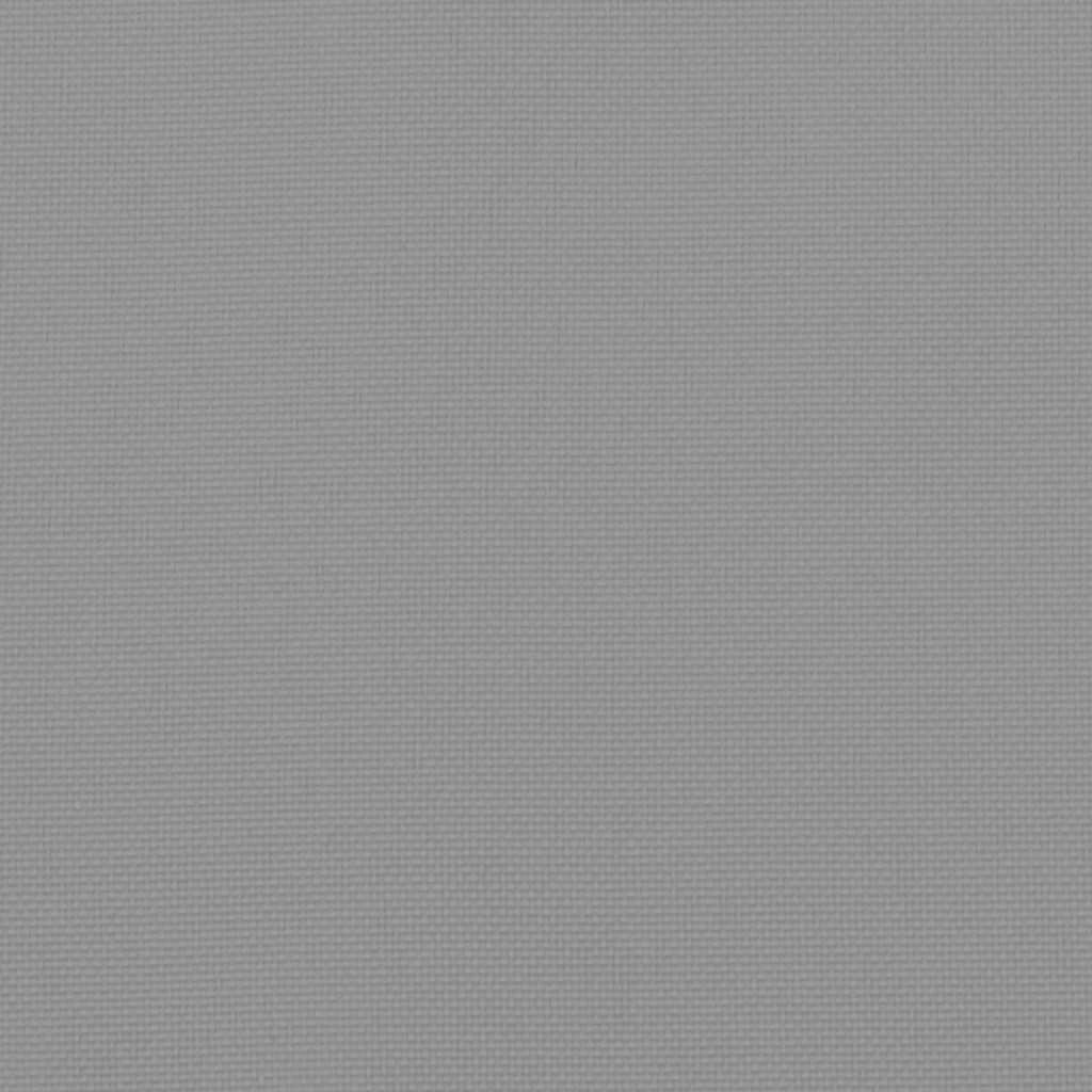 Gray Oxford fabric deck chair cushion, 29.5x41.3x19.7 inches, with ties and non-slip strap.