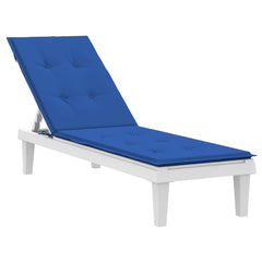 Royal blue deck chair cushion with tufted Oxford fabric and foam fiber filling