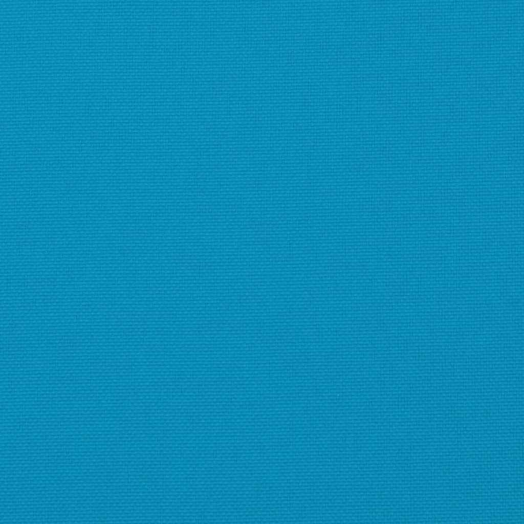 Blue Oxford fabric sun lounger cushion with non-slip straps, 78.7x23.6x1.2 inches.