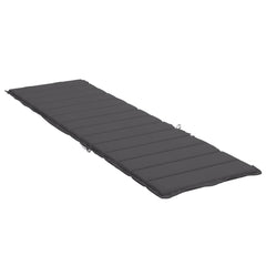Sun Lounger Cushion Anthracite Oxford fabric (100% polyester)