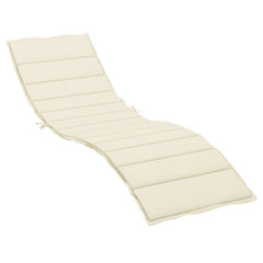 Sun Lounger Cushion Cream Oxford fabric (100% polyester)