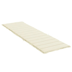 Sun Lounger Cushion Cream Oxford fabric (100% polyester)