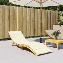 Sun Lounger Cushion Cream Oxford fabric (100% polyester)