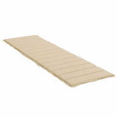 Sun Lounger Cushion Beige 78.7x27.6x1.2 Fabric