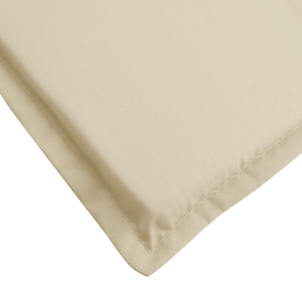 Sun Lounger Cushion Beige 78.7x27.6x1.2 Fabric