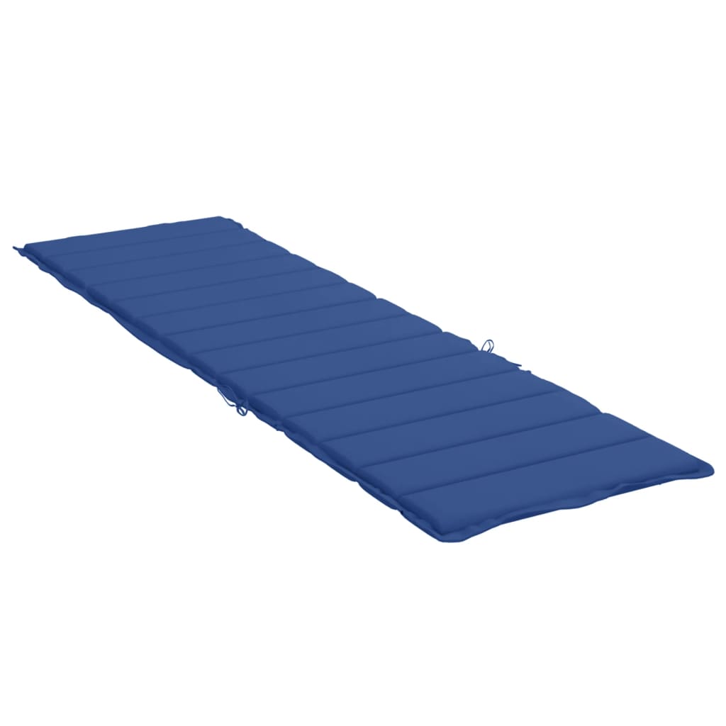 Sun Lounger Cushion Royal Blue 78.7x27.6x1.2 Fabric
