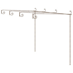 Garden Arch Antique Brown Wrought Iron Large Decorative Inlays