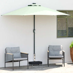 Umbrella Base Black Granite, Stainless Steel Heavy Weight Endurance