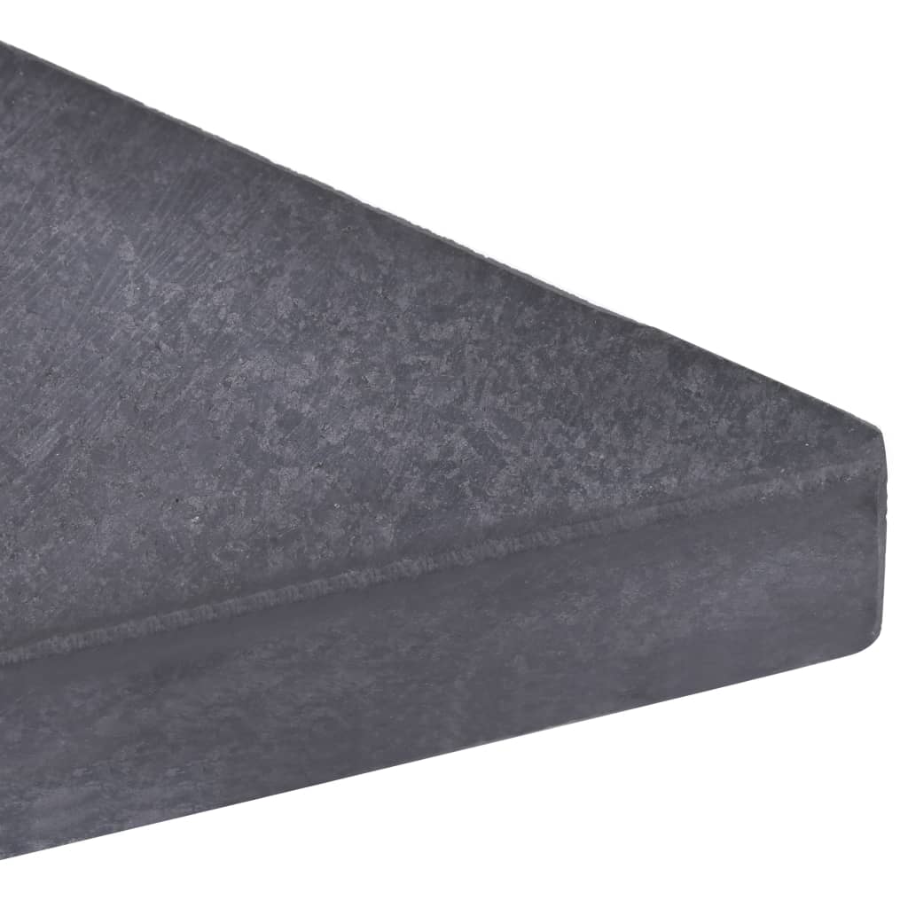 Umbrella Weight Plate Black Granite Square 33.1 lb