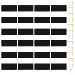 Insect Door Curtains 2 pcs with Magnet Blocks Black 86.6x43.3