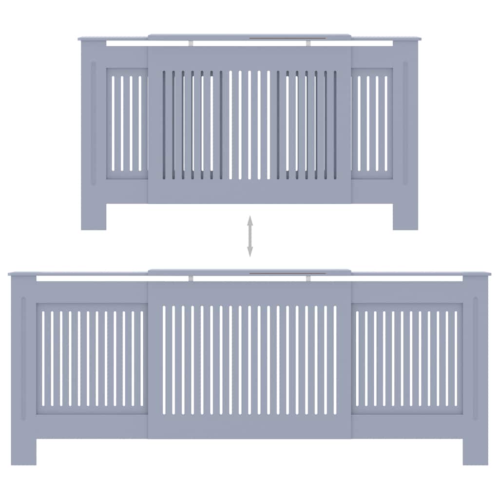 MDF Radiator Cover Gray 80.7