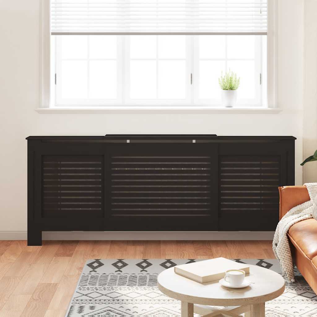 MDF Radiator Cover Black 80.7