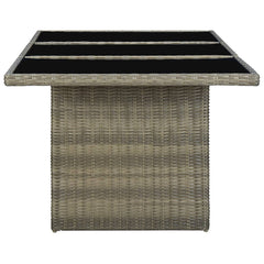 Garden Table Brown and Black