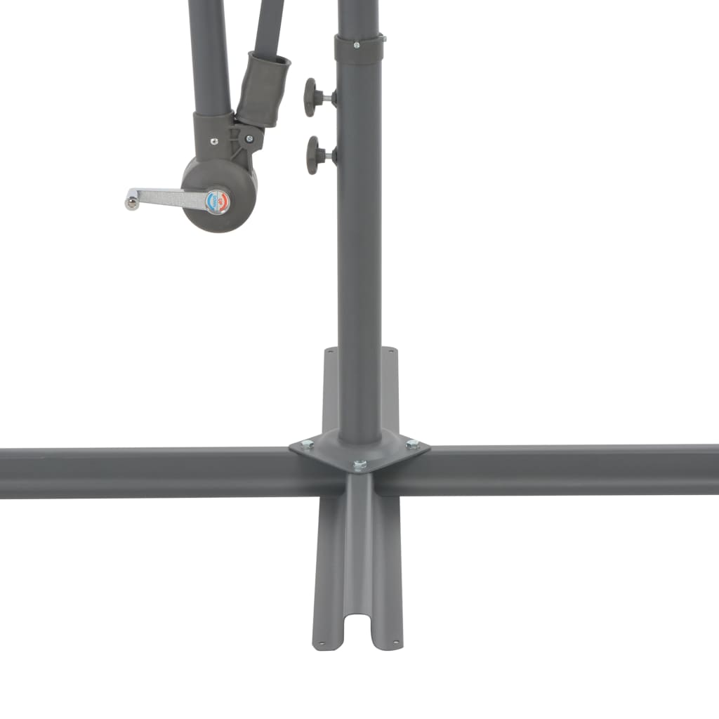 Cantilever Garden Parasol with Aluminum Pole Bordeaux Red 118.1