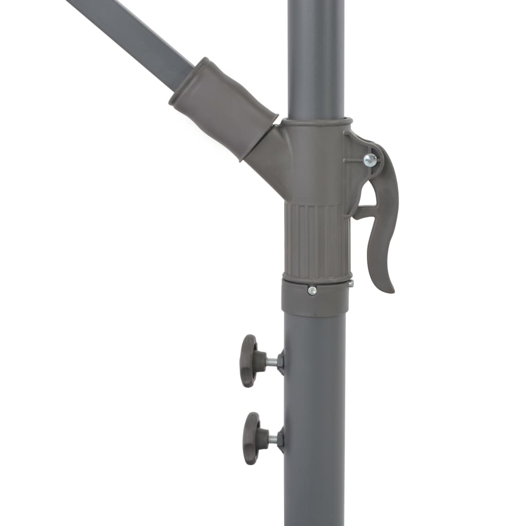Cantilever Garden Parasol with Aluminum Pole Bordeaux Red 118.1