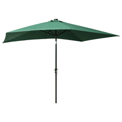 Garden Parasol Green Polyester 6.6 x 9.8 ft Foldable