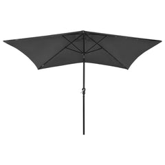 Garden Parasol Anthracite Polyester, Powder-Coated Steel