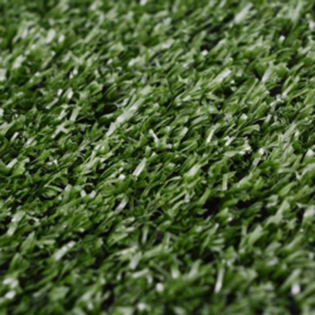Close-up of green Bostome UV-resistant artificial grass turf with 0.3-0.4 inch pile.
