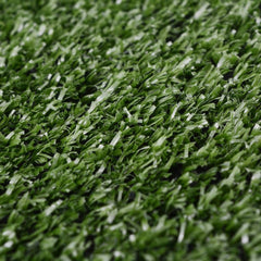 Close-up of green Bostome artificial grass with 0.3-0.4-inch pile height.