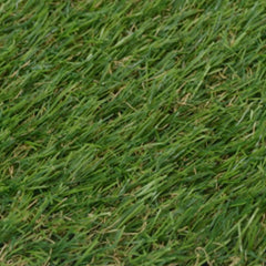 Close-up of green Bostome artificial grass with 0.8-inch pile height.