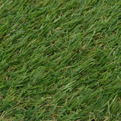 Close-up of green Bostome artificial grass turf with 0.8-inch pile height.