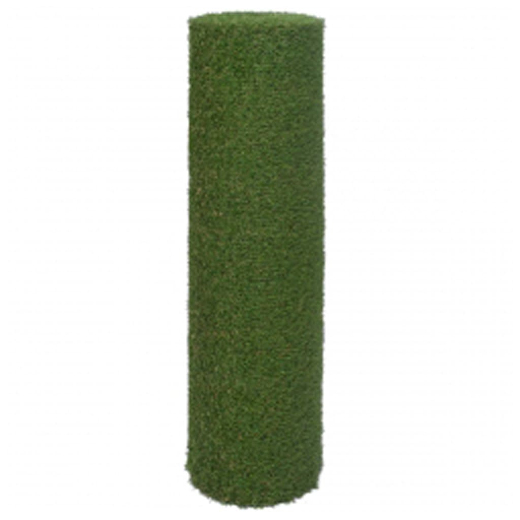 A roll of green artificial grass turf with 0.8-inch pile height, measuring 3.3 feet by 32.8 feet.