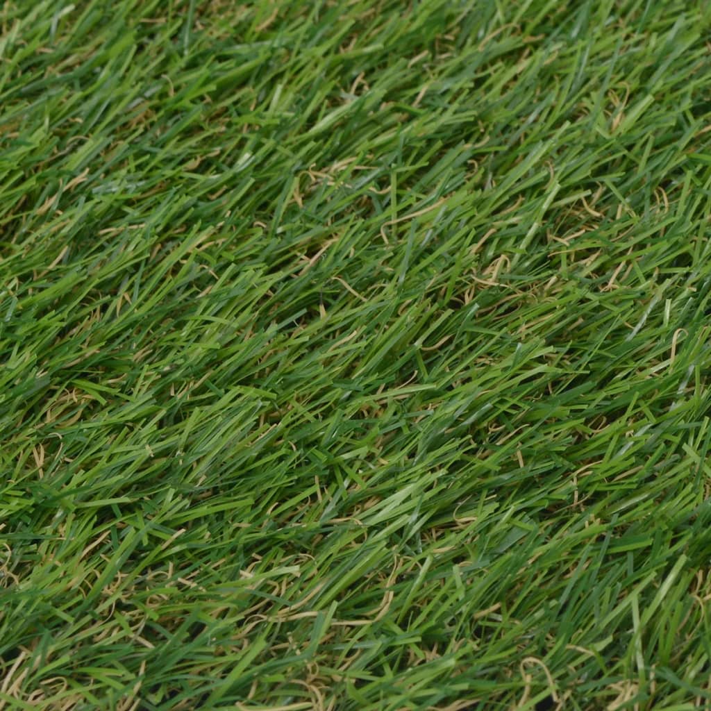 Bostome artificial grass with 0.8-inch pile height in green, 4.4 by 26.2 feet.