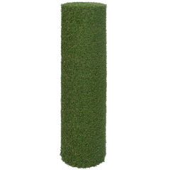 A roll of Bostome artificial green turf with 0.8-inch pile height, measuring 4.9 feet by 32.8 feet.