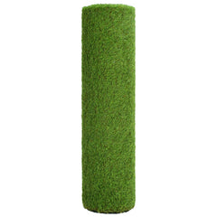 A roll of green artificial grass with 1.6-inch pile height, measuring 1.6 feet by 16.4 feet.