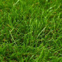 Close-up of green Bostome artificial grass turf with 1.6-inch pile height.
