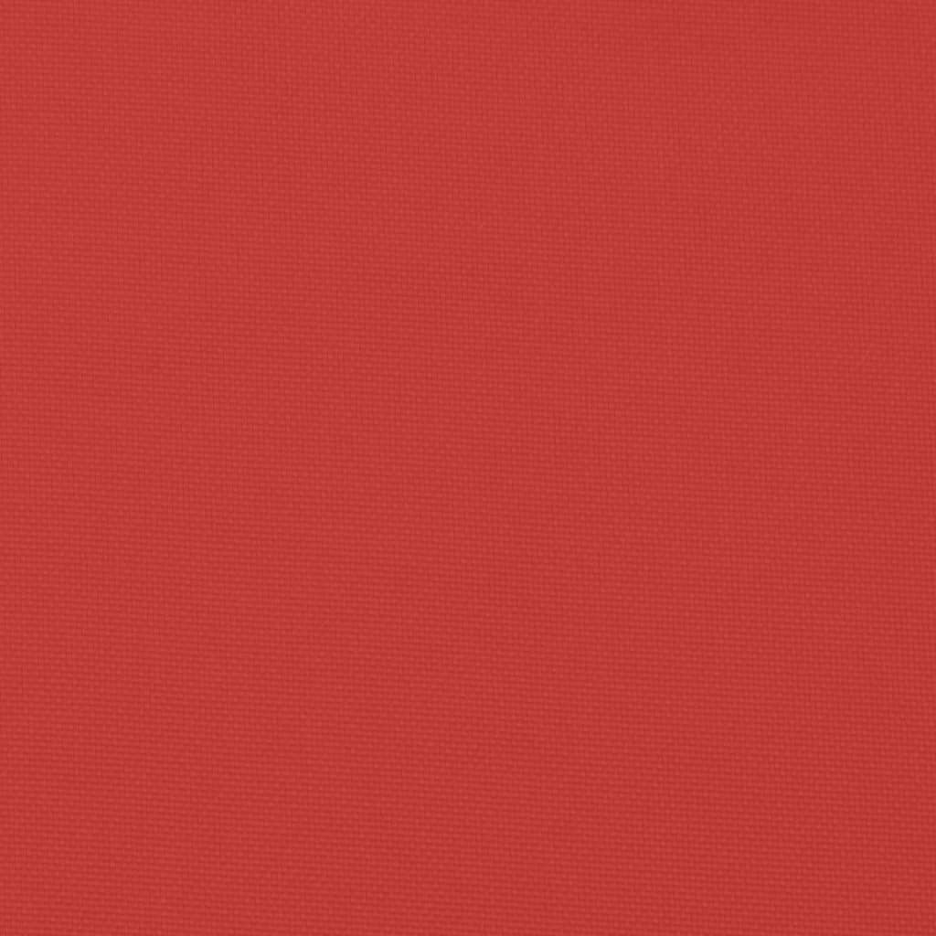 Four red polyester throw pillows, each 23.6x23.6 inches, in a 4-pack.