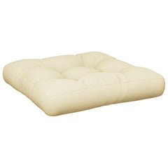 Pallet Cushion Cream Polyester 23.6 x 23.6 x 4.7 in