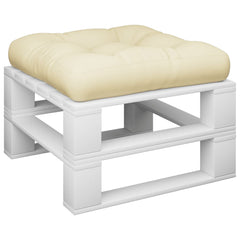 Pallet Cushion Cream Polyester 23.6 x 23.6 x 4.7 in