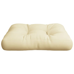Pallet Cushion Cream Polyester 23.6 x 23.6 x 4.7 in