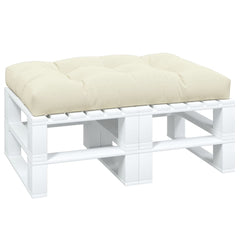 Pallet Cushion Cream Fabric (100% polyester) 47.2 x 31.5 x 4.7 in